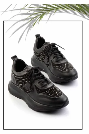 Disney Sneaker K Aus Schwarzem Echtleder 01480111103 für Damen - 40