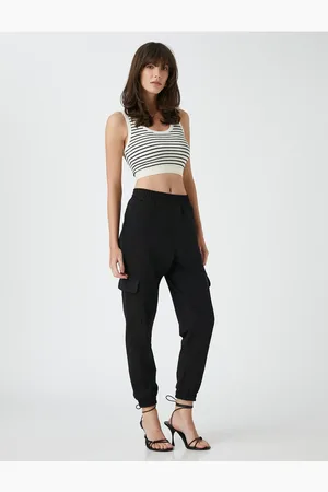 Koton Jogger-cargohose Mit Elastischer Taillentasche für Damen - XS