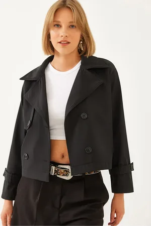 Bianco Lucci Kurze Jacke Mit Zweireihigem Kragen für Damen - L