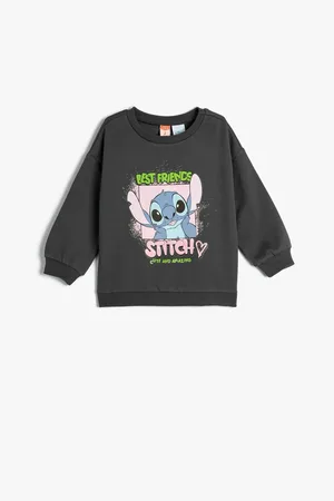 Koton Stitch Sweat Lizenzierte Langarm-baumwolle Mit Rundhalsausschnitt für Damen - 9–12 Monate