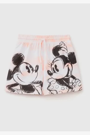 Benetton Lachsfarbene Batik-shorts Mit Disney-figuren-aufdruck Für Mädchen für Damen - 6–7 Jahre