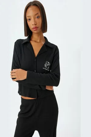 Koton Schwarzes Pyjama-set für Damen - XS