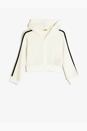 Koton Kapuzen-sweatshirt Mit Reißverschluss – Mesh-detail für Damen - 5–6 Jahre
