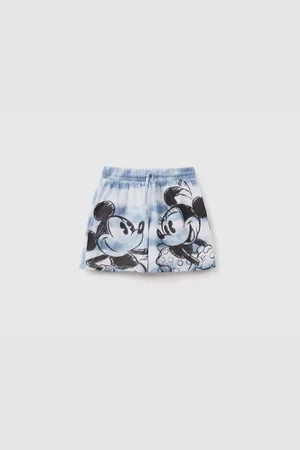 Benetton Türkise Batik-shorts Mit Disney-figuren-aufdruck Für Mädchen -mix für Damen - 7–8 Jahre