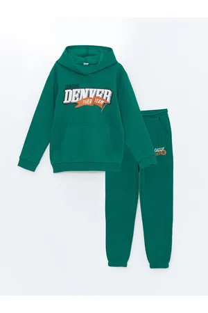 LC Waikiki Lcw Kids Grünes, Dickes Jungen-trainingsanzug-set Mit Kapuze für Herren - 10–11 Jahre