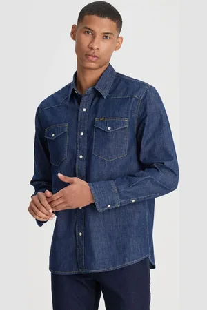 Lee Jeanshemd Aus 100 % Baumwolle – Regular Fit Und Regular Fit für Herren - S