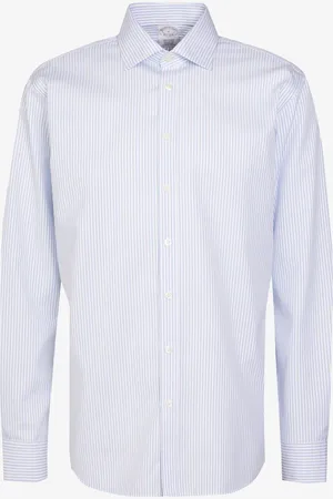 Brooks Brothers Blaues Hemd Aus 100 % Baumwolle Mit Normaler Passform Und Klassischem Kragenmuster für Herren - 45