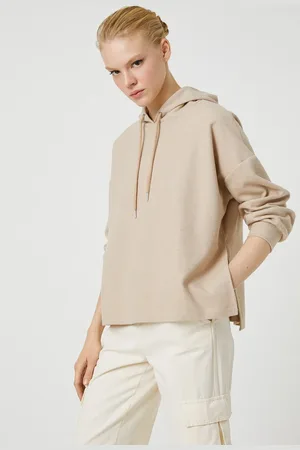 Koton Kapuzenpullover Mit Weicher Struktur für Damen - XL