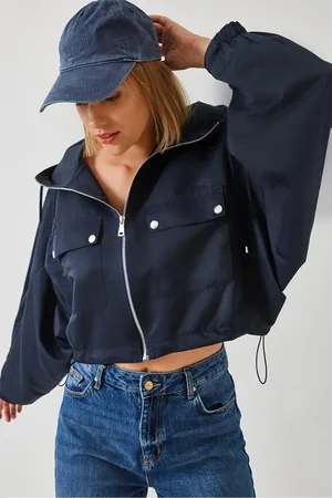 Bianco Lucci Kurze Jacke Mit Kapuze für Damen - 36