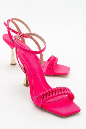 LuviShoes Minna Fuchsia Schuhe Mit Absatz für Damen - 38