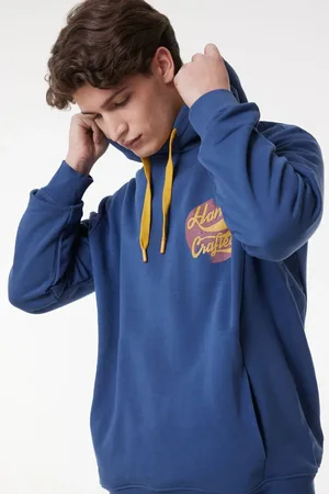 Lee Normale Passform, Normaler Schnitt, Kapuzenpullover, Indigo-sweatshirt für Herren - 2XL