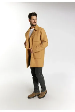 Dreimaster Wollgemisch Vintage Kurzmantel für Herren - 2XL