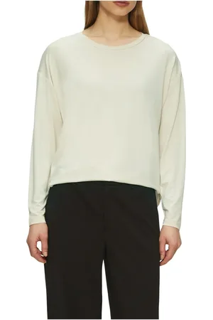 QS by s.Oliver Weiches Lyocell-trikot – Lässiges Design Mit Rundem Hals für Damen - 42