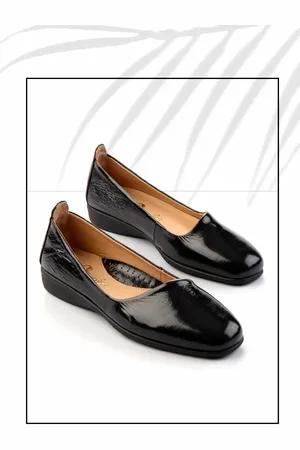 Disney Freizeitschuhe Aus Schwarzem, Faltigem Lackleder Und Echtem Leder K 01456222308 für Damen - 38