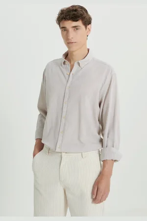 Altınyıldız Classics Comfort Fit Leinen-sommerhemd – Bequeme Passform, Geknöpfter Kragen für Herren - 3XL