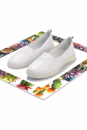 Disney Weiße Ballerinas Aus Echtem Leder K 01331055603 für Damen - 37