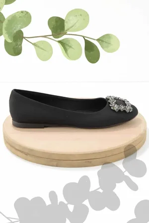 Disney Ballerinas Aus Mattschwarzem Satin 38 für Damen - 36