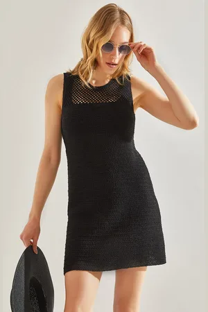 Bianco Lucci Durchbrochenes Strandkleid - für Damen - Standard