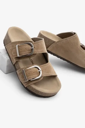Marjin Real Deeri Double Banded Cork High Sole Daily Hausschuhe Zenpa für Damen - 39