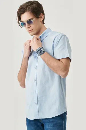 Wrangler Regular Fit Normal Geschnittenes Kurzärmliges Leinenhemd Mit Knopfkragen für Herren - 2XL