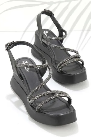 Disney Schwarze Sandalen 09 für Damen - 39