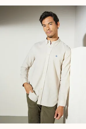 Brooks Brothers Beigefarbenes Hemd Mit Schmaler Passform Und Knopfleiste Bbsp23msh031 für Herren - 2XL