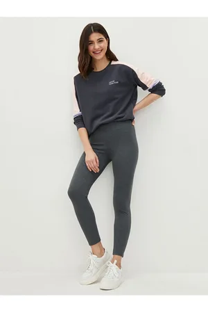 LC Waikiki Einfarbige Leggings – Elastische Taille für Damen - S
