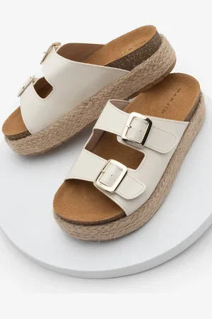 Marjin Hausschuhe Mit Dicker Strohsohle Und Doppeltem Banlu-motiv, Tulpe für Damen - 40