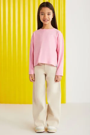Grimelange Nicola-langarm-t-shirt Für Mädchen, 100 % Baumwolle, - 7–8 Jahre