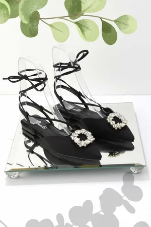 Disney Mattschwarzer Satin Babet K 01211700838 für Damen - 36