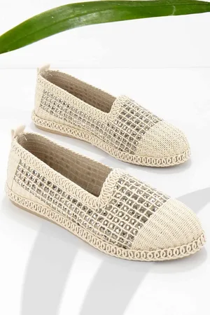 Disney Platinfarbene Ballerinas – Gestrickt 01823012516 für Damen - 37