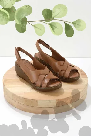 Disney Braune Sandalen Aus Echtem Leder K 05296100403 für Damen - 36