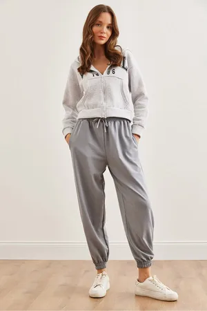 Olalook Lässige Jogger-jogginghose In Yunus- – Eşf- Mit Taschen Und Taillenschnürung 00000074 für Damen - M