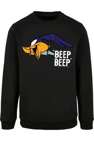 F4NT4STIC Road Runner Beep Beep -blk Und Looney Tunes -opt B Nape Mit Basic Crewneck für Damen - XL
