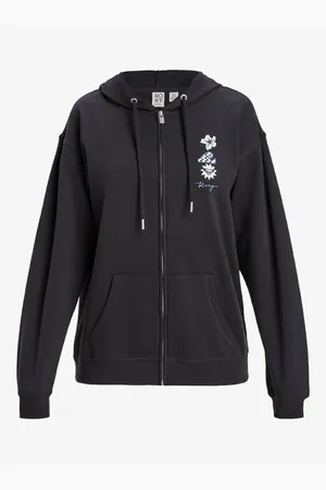 Roxy Sweatshirt Mit Durchgehendem Reißverschluss – Algodon Und Polyester Blend Terry Fleece für Damen - XS