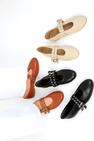 SOHO Hellbraune Ballerinas Modell für Damen - 40