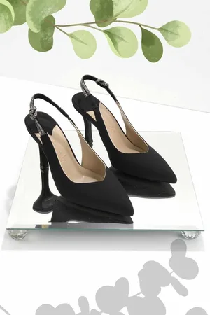 Disney Klassische Schuhe Mit Absatz Aus Mattschwarzem Satin K 01209202538 für Damen - 39