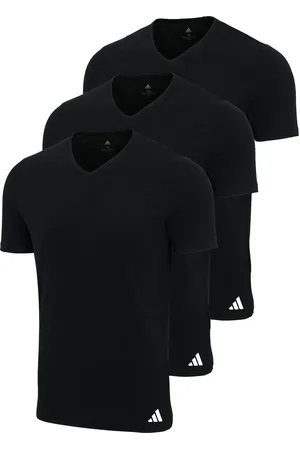 adidas T-shirt, 3er Pack V-neck Shirt, Active Core Cotton, Einfarbig für Herren - S