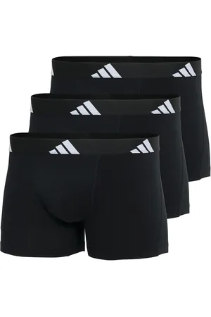 adidas Boxershorts, 3er Pack Trunks, Active Flex Cotton, Logo, Einfarbig für Herren - S