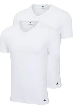 adidas T-shirts, 2er-pack V-neck Shirt Active Flex Cotton, Einfarbig für Herren - M