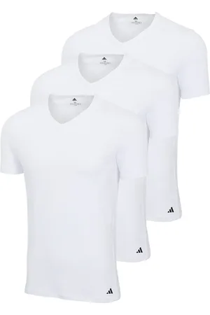 adidas T-shirt, 3er Pack V-neck Shirt, Active Core Cotton, Einfarbig für Herren - XL
