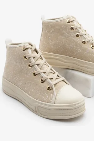 Marjin Sneaker Schnürsenkel Knöchel Leinen Stickerei Sneakers Havela für Damen - 40