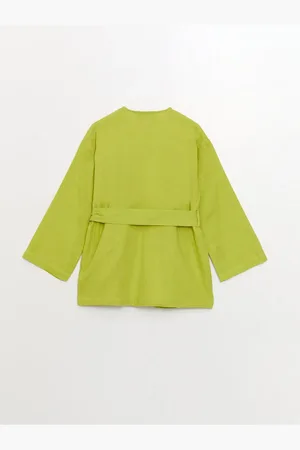 LC Waikiki Einfarbiger Langärmliger Kimono Mit Schalkragen für Damen - 42