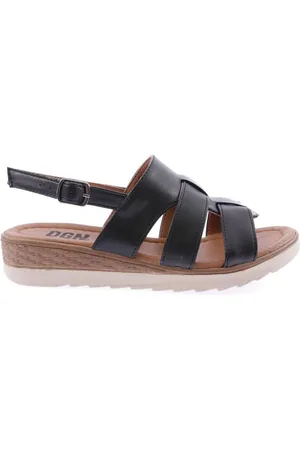 DGN Schwarze Sandalen – Knöchelriemen, Modell für Damen - 36