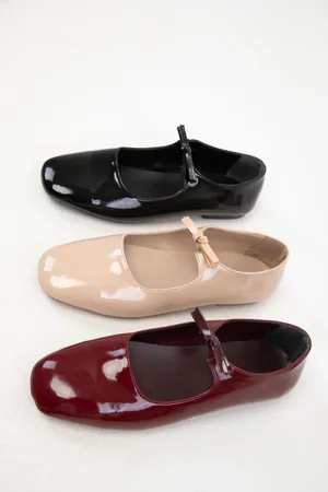 SOHO Schwarze Ballerinas Aus Lackleder – Modell für Damen - 36
