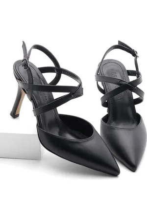 Marjin Stilettos Mit Spitzer Spitze Und Offenem Rücken, Absatzschuhe Rune - 37