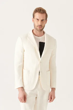 Avva Strukturierte Flexible Jacke A21y4011 für Herren - 50