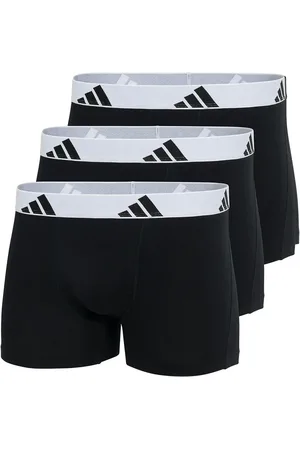 adidas Boxershorts, 3er Pack Trunks, Active Flex Cotton, Logo, Einfarbig für Herren - XL