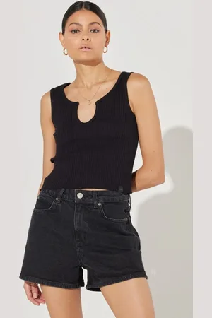 Lee Schwarzes T-shirt Mit Normaler Passform Und Rundhalsausschnitt für Damen - M