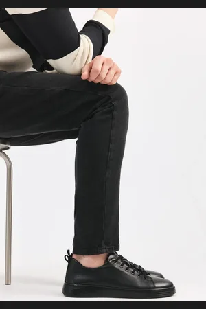 YAYA Schwarze Freizeitschuhe Aus Echtem Leder für Herren - 41